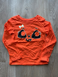 The Children’s Place Halloween pumpkin shirt - Size 4T