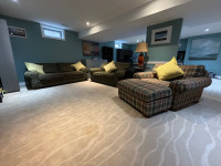 Sklar Peppler custom made 4 piece living room suite. 