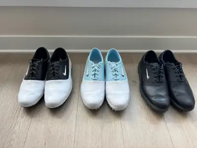 Three pairs of Nike Men’s Golf Shoes size 12, View more