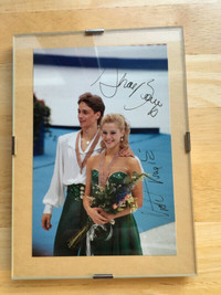 Shae-Lyn Bourne and Victor Kraatz framed autographed 4x6 photo