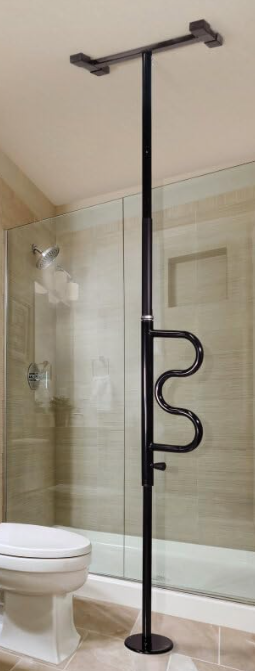 Stander Security Pole and Curve Bar, NEW, View more