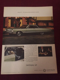 1967 Chrysler Imperial Original Ad
