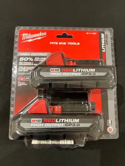 Milwaukee M18 battery kit, View more