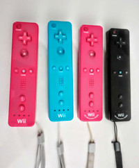 Nintendo Colored Wiimotes and Wiimotion Plus Remotes. EUC.