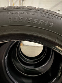 235 55 19 UHP All season tires