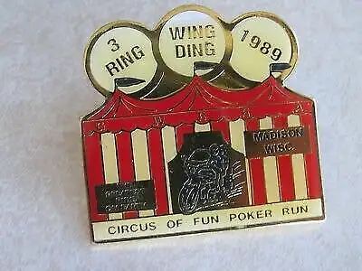 GWRRA Gold Wing 3 ring wing ding Motorcycle Run Pins, View more