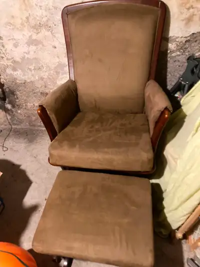 Gliding Rocking Chair with Ottoman, View more