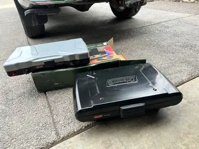Coleman Triton two burner stove and coleman GRILL, View more