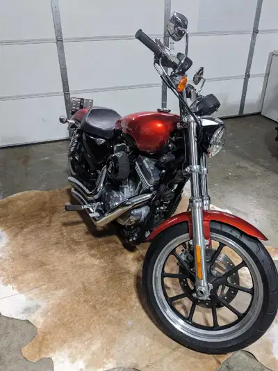 Turn heads everywhere you go with this sharp red Harley-Davidson Sportster. This bike is the perfect...