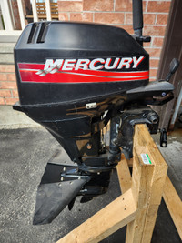 2006 Mercury 15 hp 4-Stroke Outboard Motor with Fuel Tank
