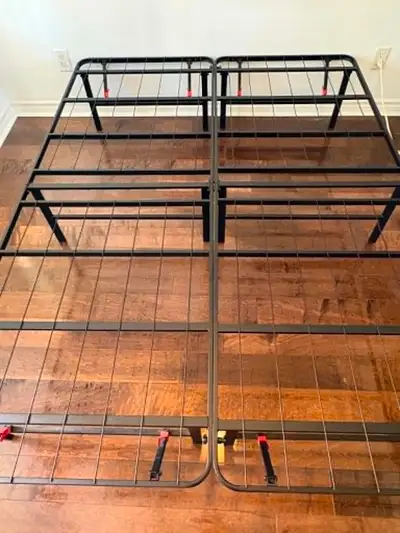 Foldable Metal Platform Bed (Queen), View more
