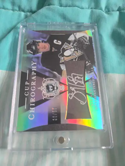 I'm offering a rare Sidney Crosby autographed card from Upper Deck. This collectible card features a...