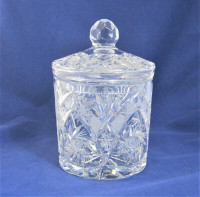 Radiant Hobstar And Pinwheel Pattern Cut Crystal Ice Bucket