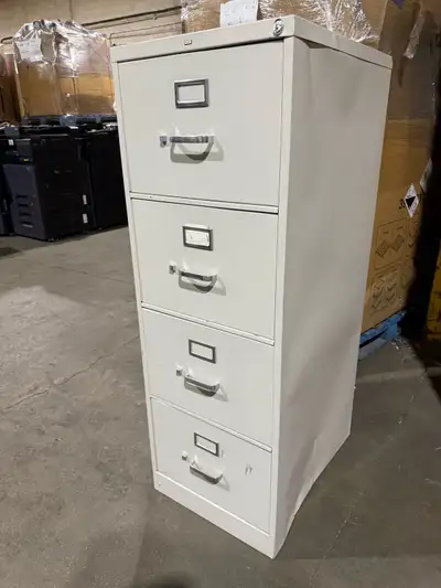 4 Drawer Metal Filing Cabinet  - white , View more