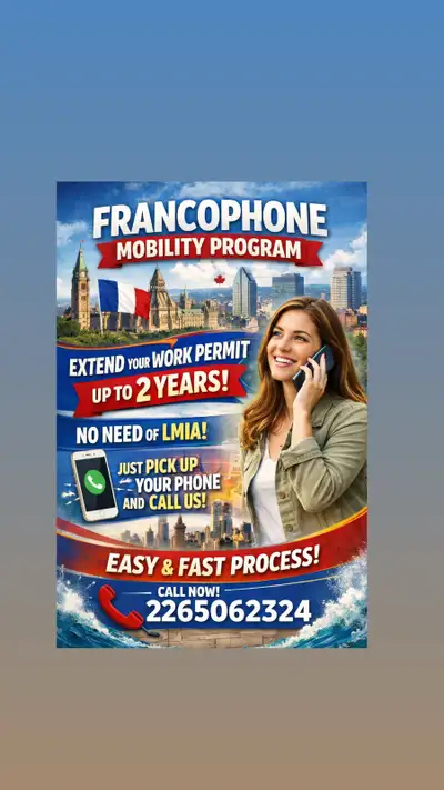 Extend your Work Permit with Francophone Mobility work permit, View more