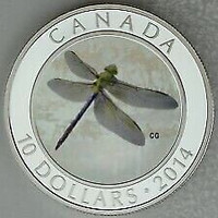 2014 $10 Dragonfly- Green Darner Hologram