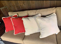pillows..deck pillows/outdoor...$15 each (18")or$50for all 4