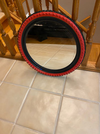 Mirror with Bike Tire Frame