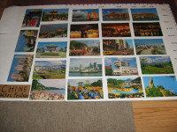 carte postal cards Chine Paris  Que Vancouver Gaspésie Rocheuses