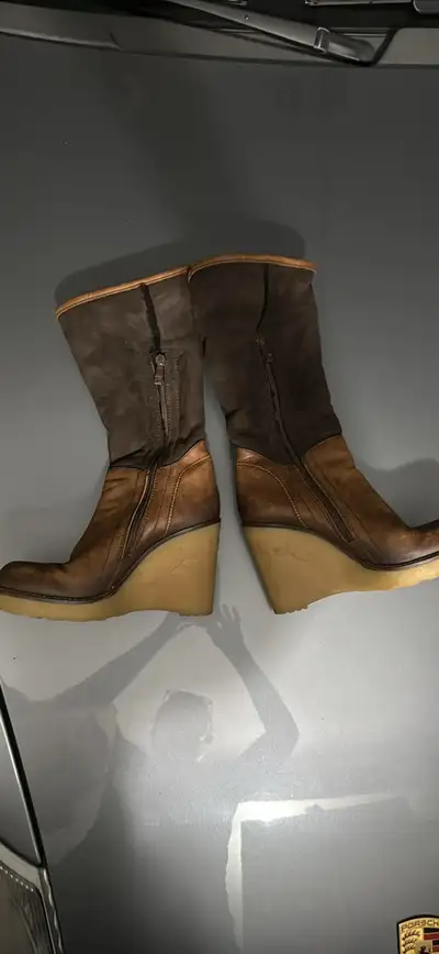 Suede and Leather brown boots , View more
