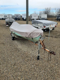 14 foot boat,trailer and gear