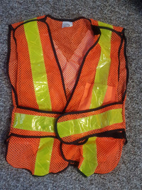 Hi-Vis Orange Reflective Safety Vest