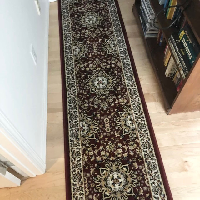 NEW WOOL Traditional Oriental Area Rug Runner LONG 2’ x 7’7” Red in Rugs, Carpets & Runners in Mississauga / Peel Region - Image 2