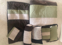 King size comforter set (7 pieces)