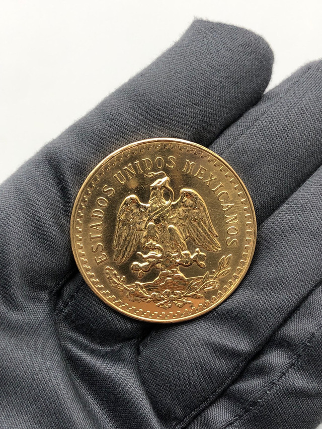 Lire SVP / Please Read 50 Pesos gold coin Pièce monnaie 50 pesos dans Bijoux et montres  à Ville de Montréal - Image 4