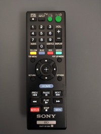 Sony Blu Ray Remote Control