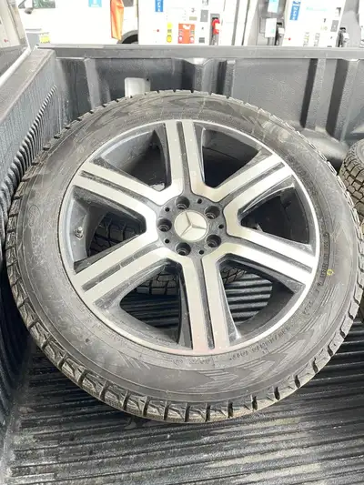 4 X 19" Ice Guard G075 Yokohama winter tires mounted and balanced on 4 Original Mercedes Benz rims....