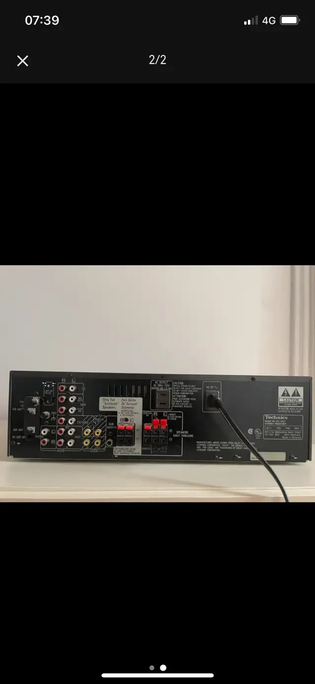 Technics SA-G67 Stereo Amplifier/Receiver64840233115265121