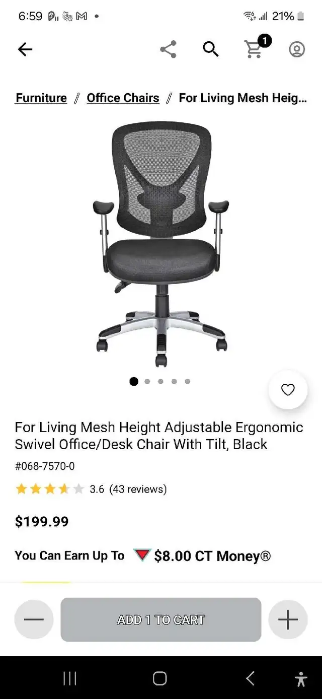 office chair  in Chairs & Recliners in Markham / York Region - Image 2