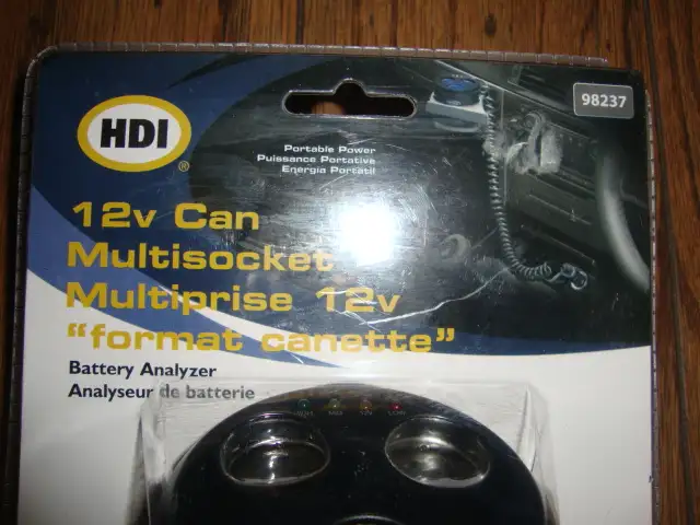 12V MULTI SOCKET CAN WITH PLUG AND WIRE in Fishing, Camping & Outdoors in Norfolk County - Image 3