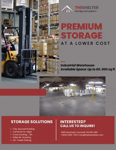 WAREHOUSE Storage - First Month Free on longer contracts, View more
