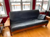 Wooden couch and chair for sale