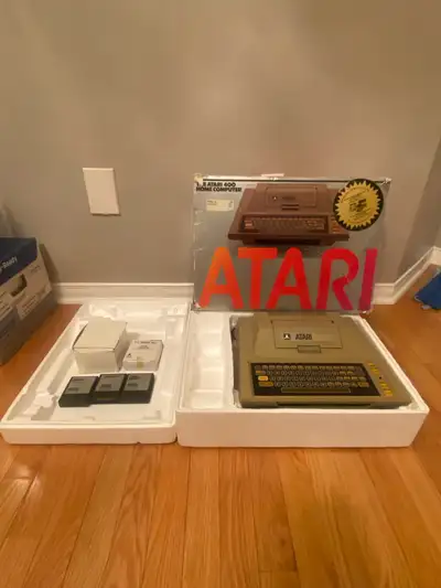 Atari 400 Home Computer System In Box, Cables, 3 Games - Tested, View more