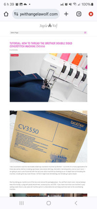 Machine à coudre coverstitch Brother CV3550