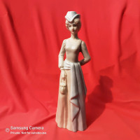 Vintage Porcelain Pink Fashion Lady by Sabre of Montreal
