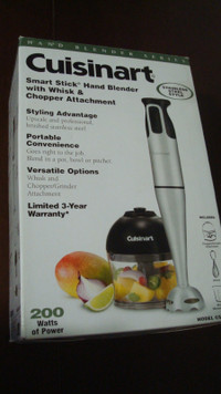 NEW Cuisinart Smart Stick With Two Attachments