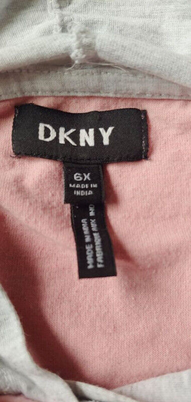 GENTLY USED, CHILD'S, DKNY HOODIE, SIZE 6X!!! in Kids & Youth in Barrie - Image 2