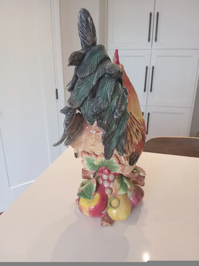 Fitz and Floyd Country Gourmet Rooster Figurine Centerpiece 17" in Home Décor & Accents in Calgary - Image 5