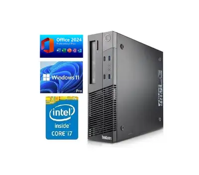 Lenovo ThinkCentre M series: MT-M 10A9 CPU: i7-4770: Clock speed: 3.4 GHz, Turbo Speed: 3.9 GHz, 4 c...