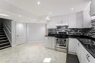 LEGAL SPACIOUS BASEMENT of TWO BEDROOMS + DEN + Two Parking spaces on Driveway. CALL or TEXT: 416-66...