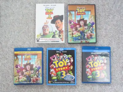 Toy Story Series of Movies - Some on DVD, Some on Blu-Ray, View more