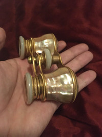 Antique Fancy Pearl Birks Flammarion Opera Glasses  