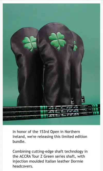 Dormie headcover + Accra Tour Z Green shaft, View more