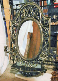 Decorative Mirror With Candle Holders