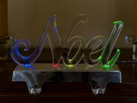Very Cool 'Noel' Stocking Hanger, Changes Color!