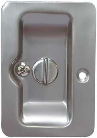 NEW Satin Nickel Rectangular Pocket Sliding Door Pull in Windows, Doors & Trim in Edmonton - Image 3